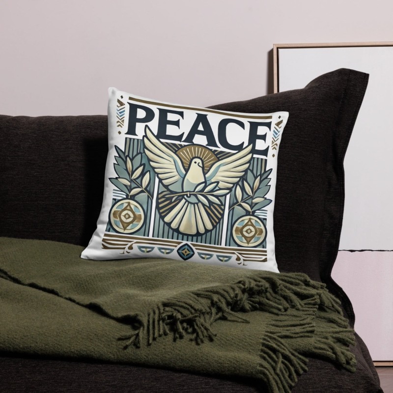 Coussin décoratif design Peace