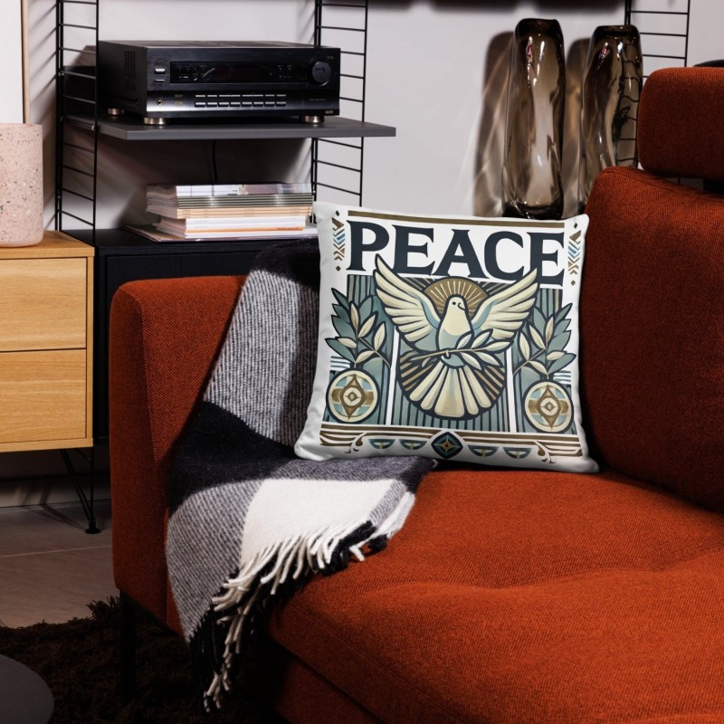 Coussin décoratif design Peace