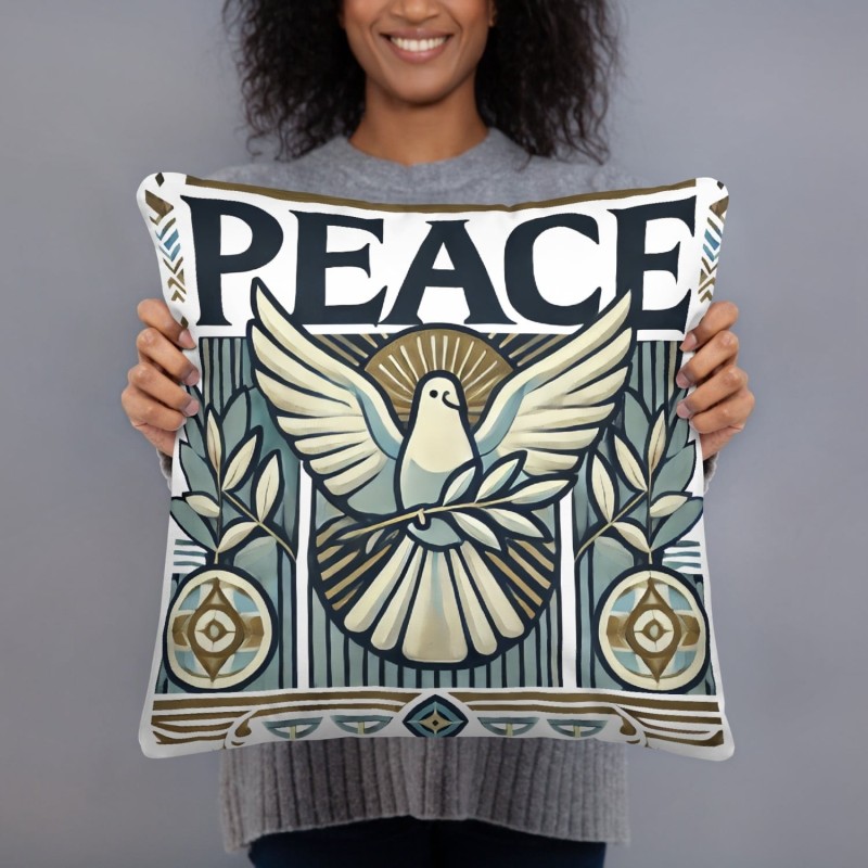Coussin décoratif design Peace