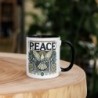 Designer Peace Mug with Color Inside