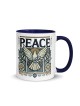 Designer Peace Mug with Color Inside