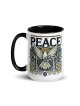 Designer Peace Mug with Color Inside