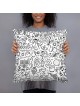 Coussin d’art de griffonnage de symboles juifs
