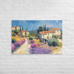Jerusalem Mountain View Print on Canvas