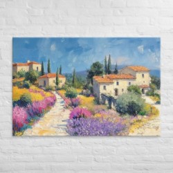 Jerusalem Mountain View Print on Canvas