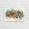 Hebrew Letters Print on Canvas