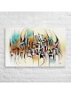 Impression de lettres hébraïques sur toile