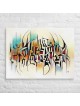 Impression de lettres hébraïques sur toile