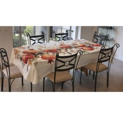 Large Print Pomegranate Designer Tablecloth