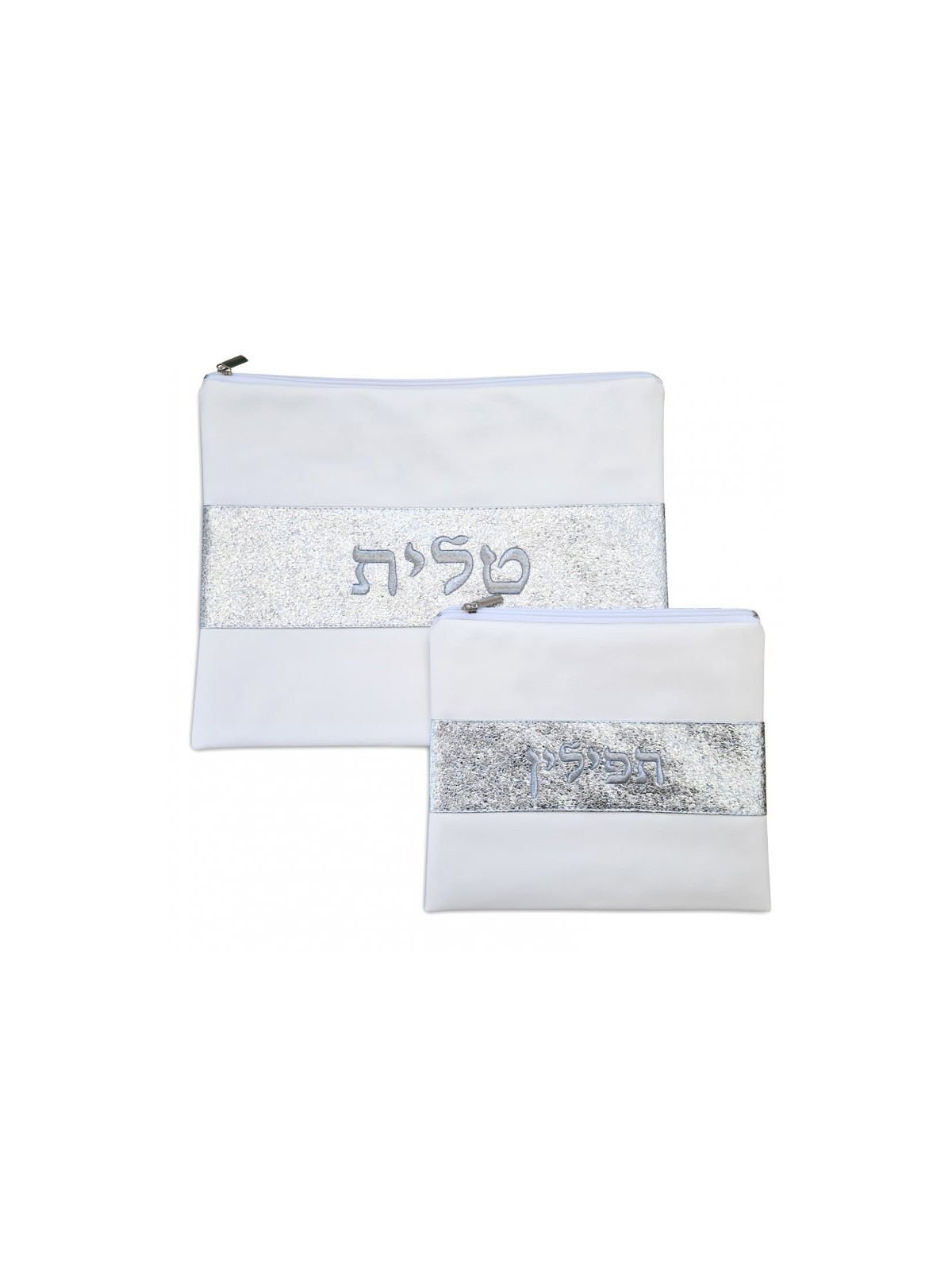 Off White Faux Leather Tallit and Tefillin ... | Talit & Tefillin Bags