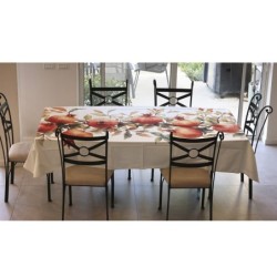 Large Print Pomegranate Designer Tablecloth