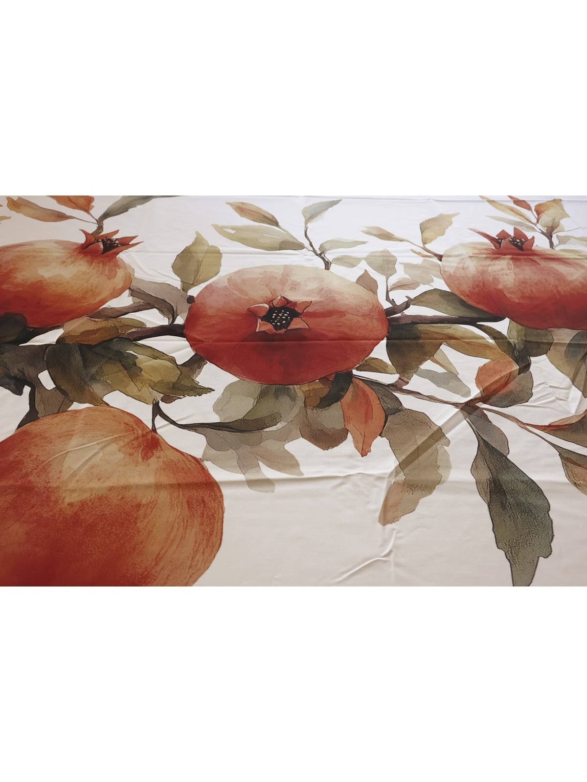 Large Print Pomegranate Designer Tablecloth