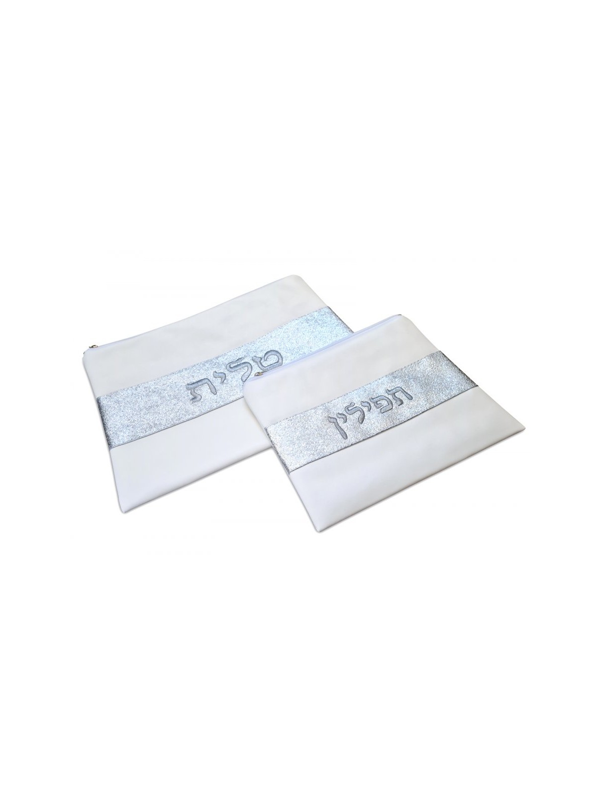Off White Faux Leather Tallit and Tefillin ... | Talit & Tefillin Bags