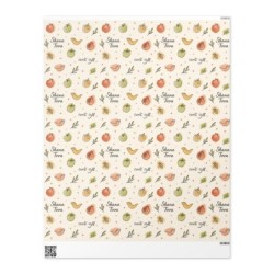 Papier d'emballage Rosh Hashanah avec motif Shana Tova
