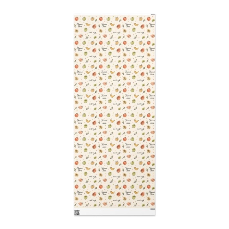 Papier d'emballage Rosh Hashanah avec motif Shana Tova