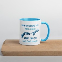 Man Plans Hands Mug - Color Inside