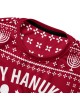 Sweat-shirt laid Happy Hanukkah - Conception drôle de fête de festival de 8 jours - R