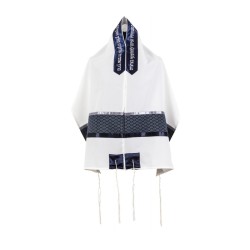 Ronit Gur Tallit Set with Silver Diamond Pattern o... | Modern Tallits