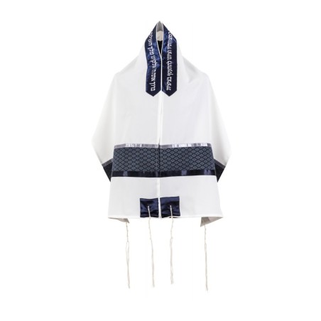 Ronit Gur Tallit Set with Silver Diamond Pattern o... | Modern Tallits