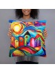 Colorful Jerusalem Decorative Pillow
