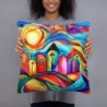Colorful Jerusalem Decorative Pillow