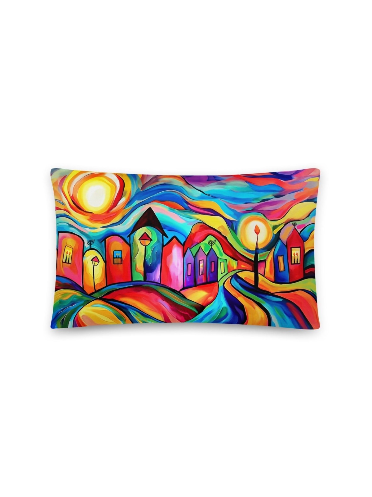 Colorful Jerusalem Decorative Pillow