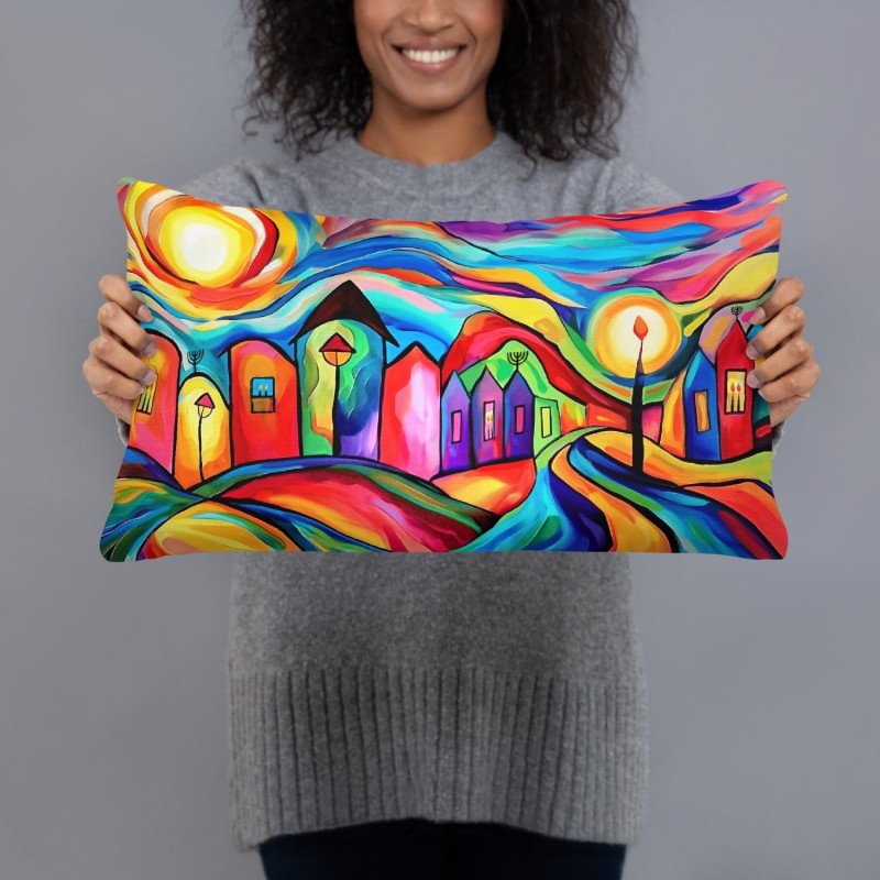 Coussin décoratif coloré de Jérusalem