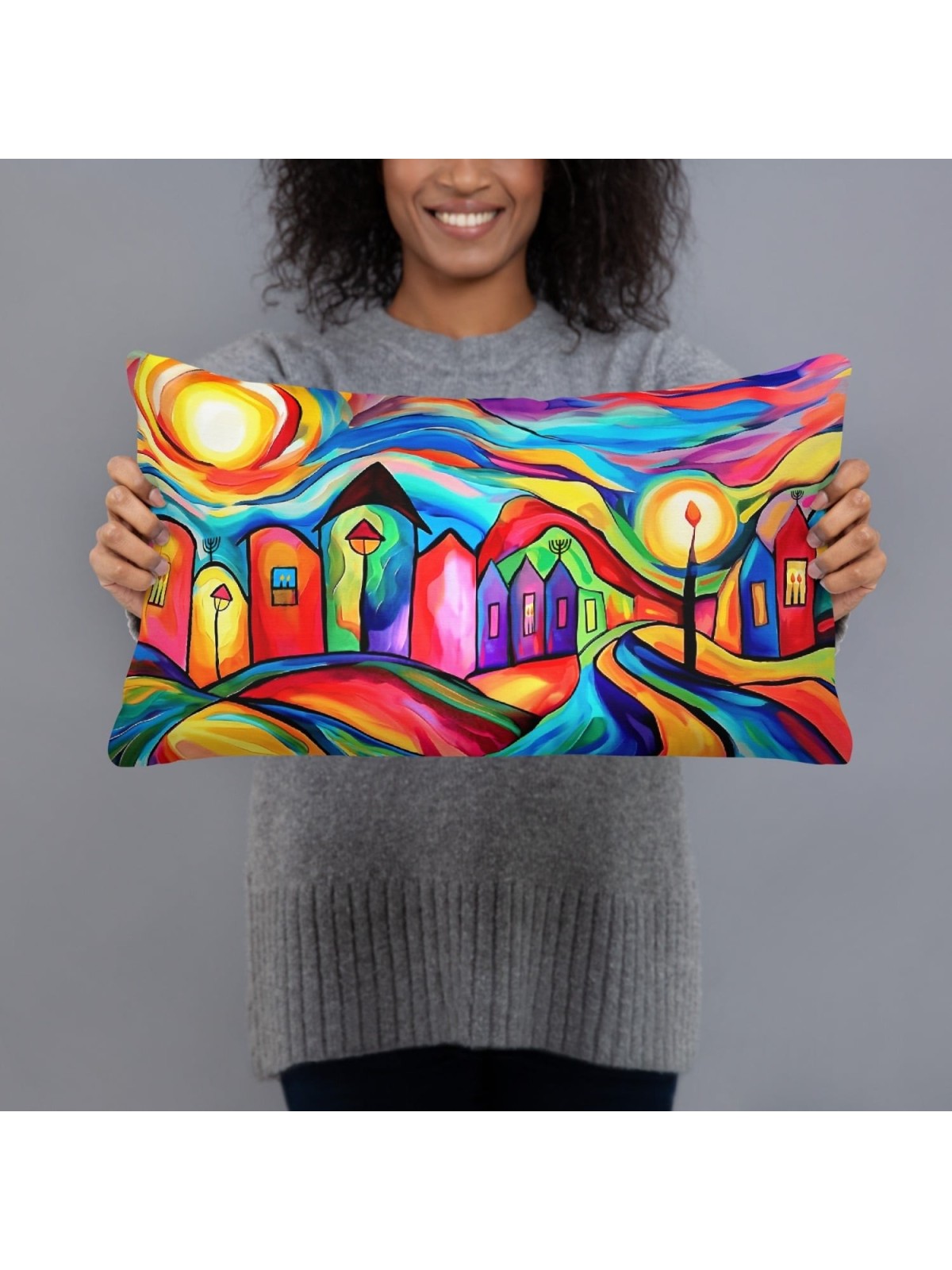 Coussin décoratif coloré de Jérusalem