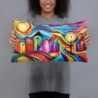 Colorful Jerusalem Decorative Pillow
