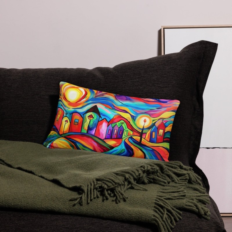 Coussin décoratif coloré de Jérusalem
