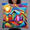 Colorful Jerusalem Decorative Pillow