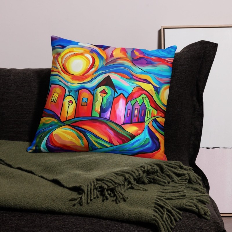 Coussin décoratif coloré de Jérusalem