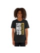 Say No To Antisemitism Block Print Unisex T-Shirt
