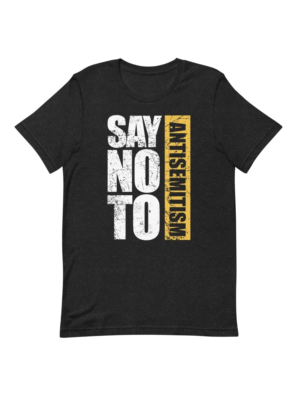 Say No To Antisemitism Block Print Unisex T-Shirt