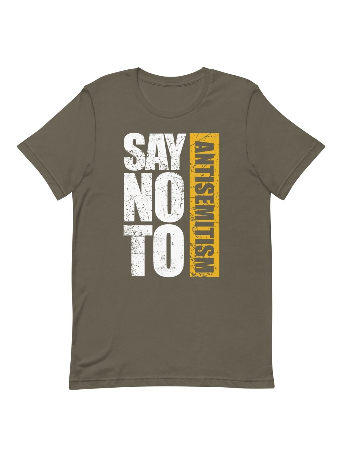 Say No To Antisemitism Block Print Unisex T-Shirt