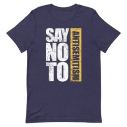 Say No To Antisemitism Block Print Unisex T-Shirt