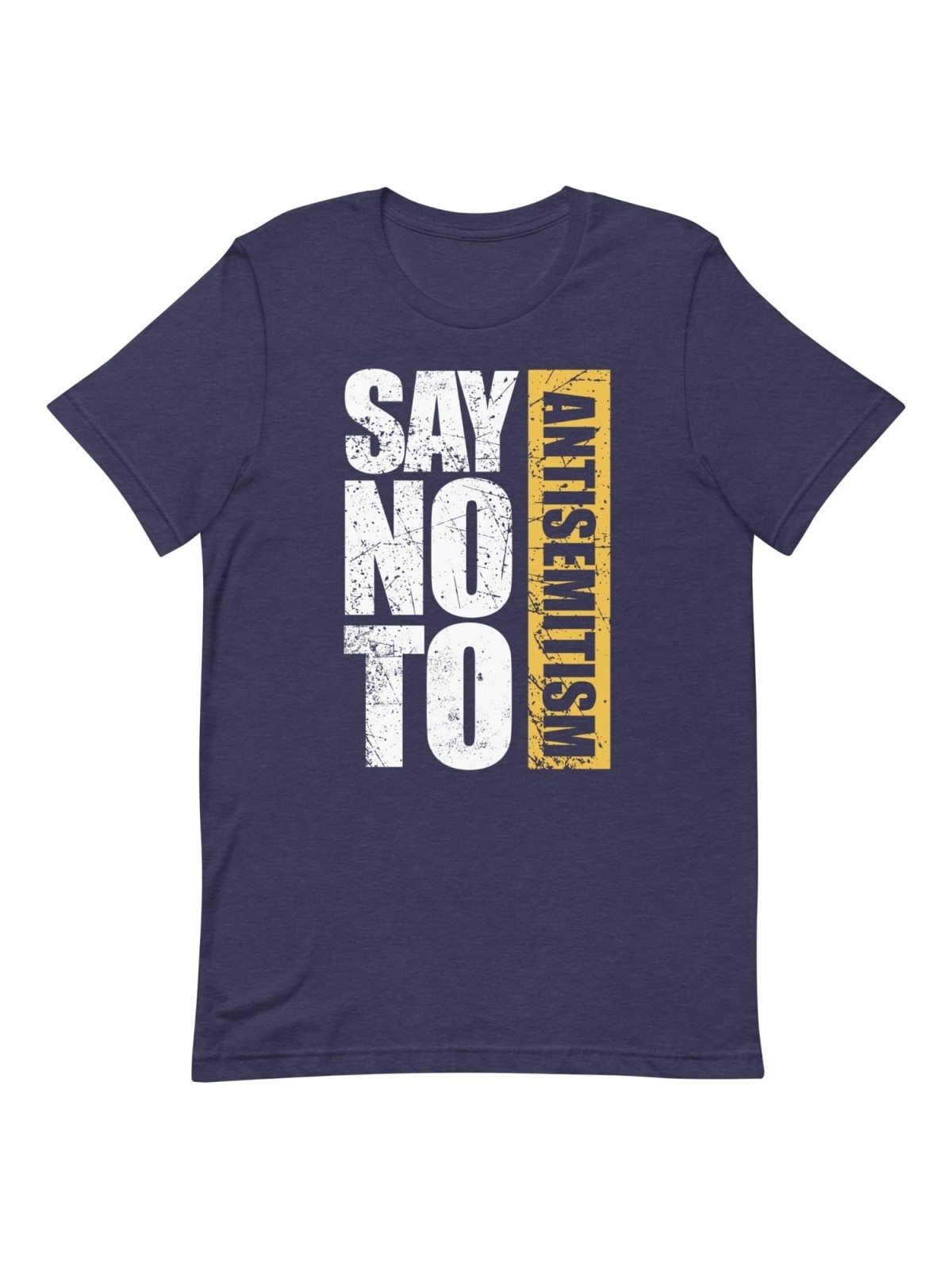 Say No To Antisemitism Block Print Unisex T-Shirt