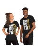 Dites non à l’antisémitisme Block Print T-shirt unisexe