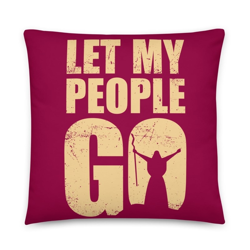 Let My People Go Passover Pillow