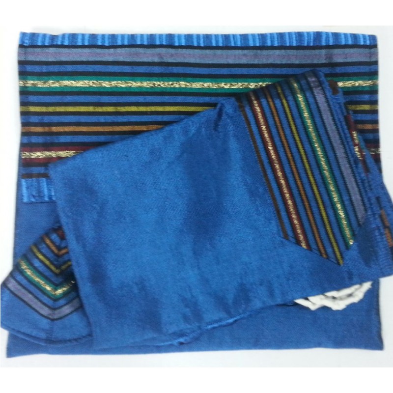 Gabrieli Handwoven Royal Blue Silk Tal... | Gabrieli Hand Woven Tallit
