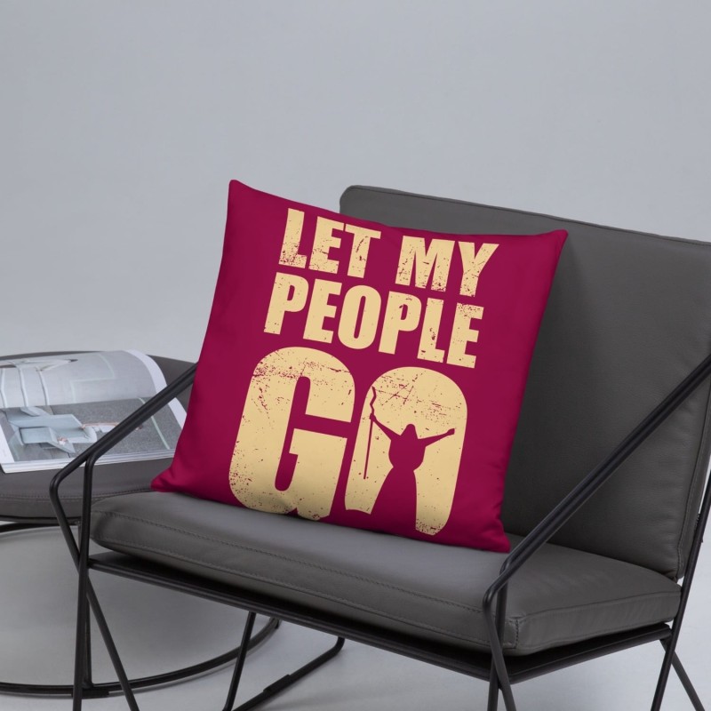 Let My People Go Passover Pillow