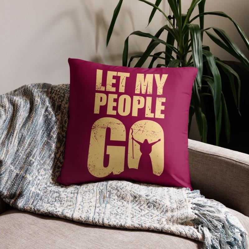 Let My People Go Passover Pillow