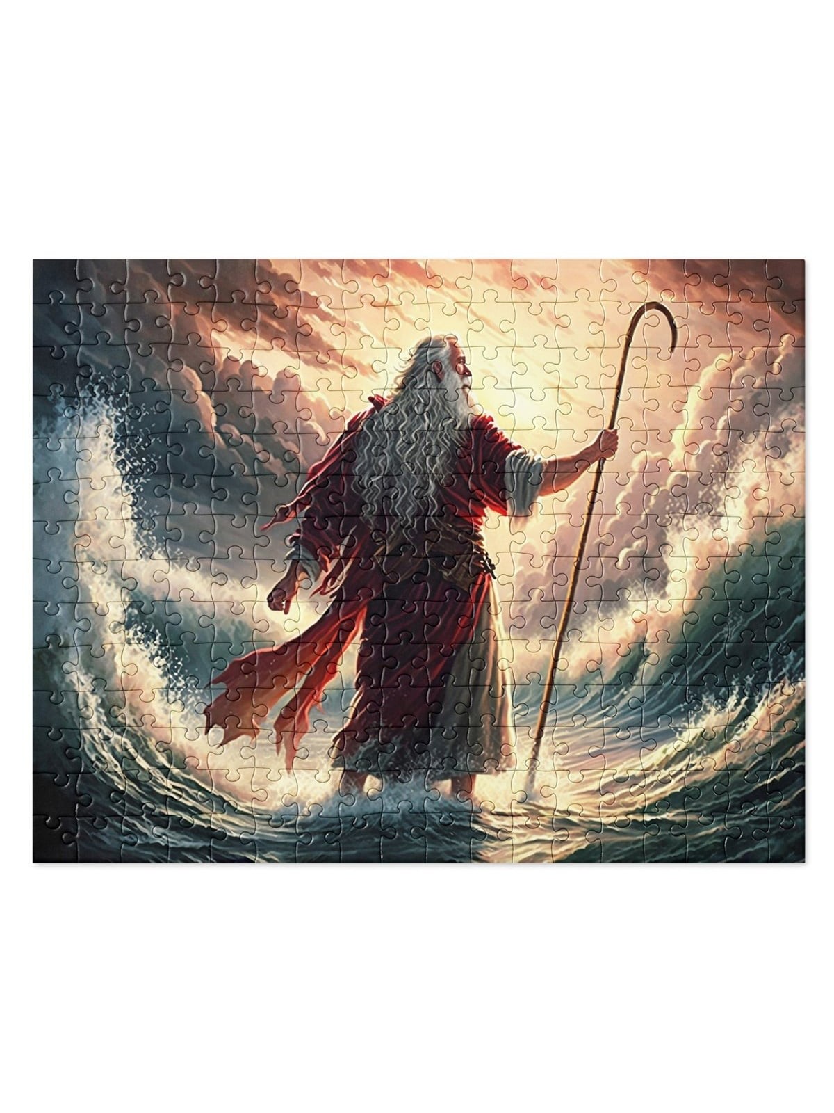 Moses Splitting Red Sea Puzzle 252 / 520 piece