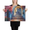 Colorful Street of Jerusalem Print on Canvas