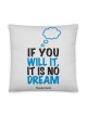 'If You Will It, It Is No Dream' - Herzl Inspirational Pillow