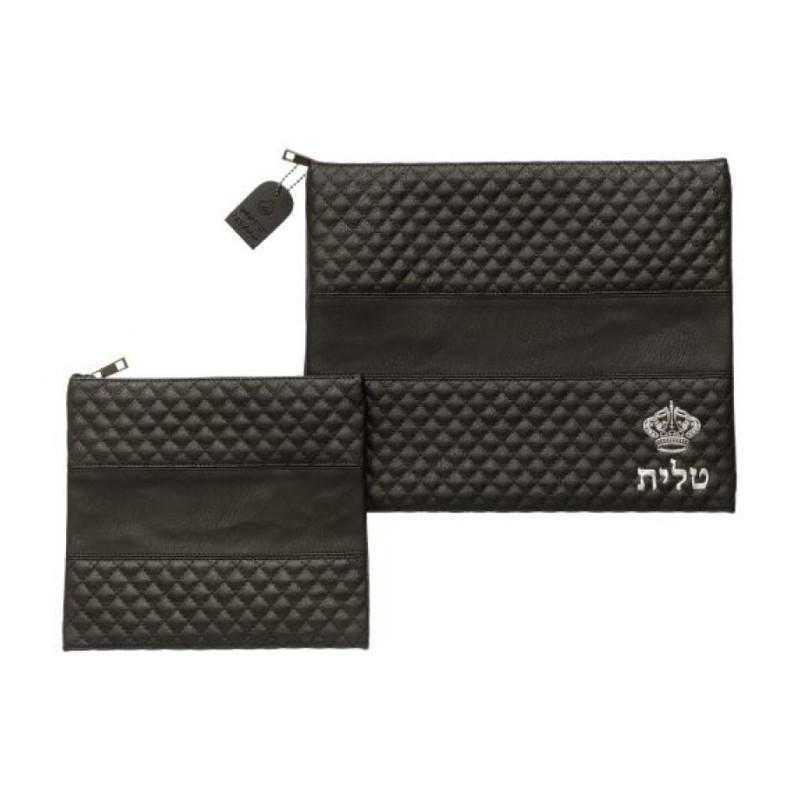 Faux Leather Tallit and Tefillin Bag Set Si... | Talit & Tefillin Bags