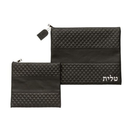Faux Leather Tallit and Tefillin Bag Set Ta... | Talit & Tefillin Bags