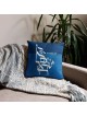Blue Am Yisrael Chai Pillow with Flag