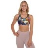 Jerusalem Pop Art Designer Padded Sports Bra