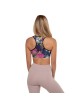 Jerusalem Pop Art Designer Padded Sports Bra